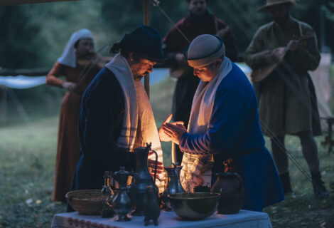 28. 6. s Dobou Karlovou na Vyšehradě Karla IV.
